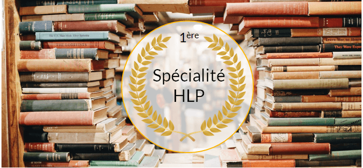 Programme HLP 1ere avec des livres de partout