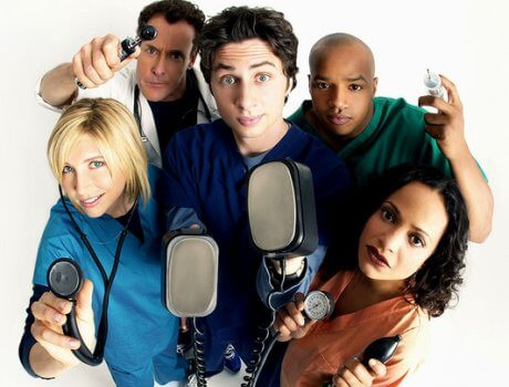 faire des etudes de médecine avec les personnages de la série SCRUBS