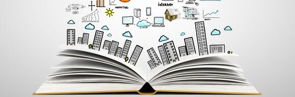 Livre avec des sujets d'économies sortant de celui-ci
