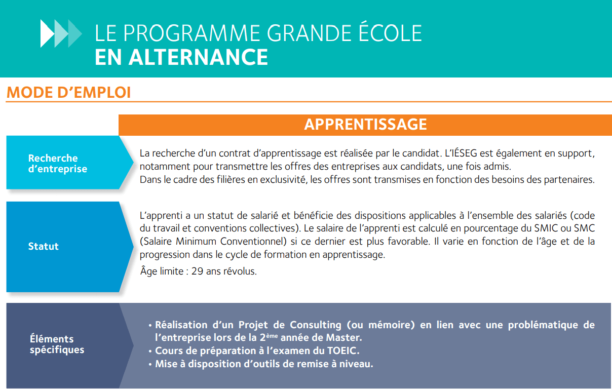 PGE en alternance - IESEG