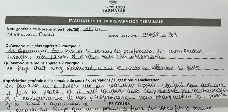 Elève - Sciences Po Première et Terminale 2022