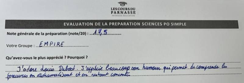 Elève - Sciences Po Dossiers & Oraux 2022