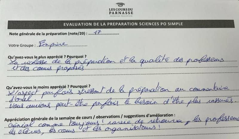Elève - Sciences Po Dossiers & Oraux 2022