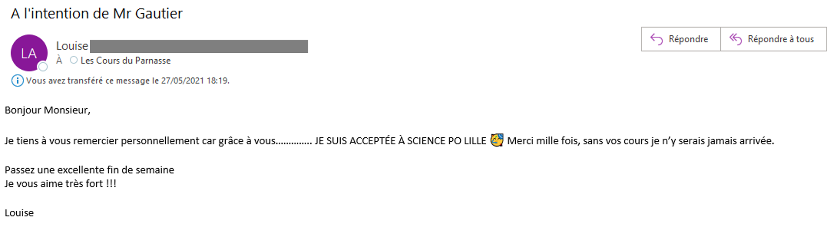 Élève de la prépa IEP 2021