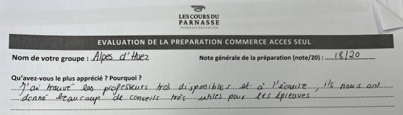 Élève de la prépa Accès 2022