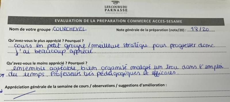 Élève de la prépa Accès-Sésame 2022