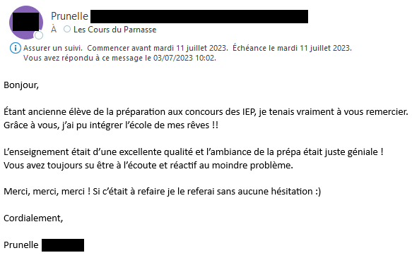 Élève de la prépa IEP en 2023