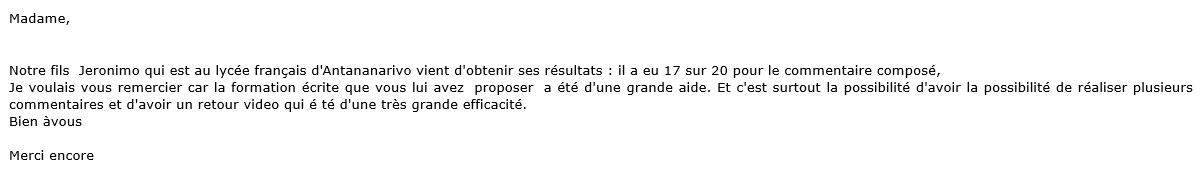 Eric, papa d'un élève à la prépa bac de français en ligne 2024