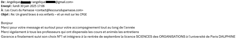 Elève de la préparation Accès/Sésame 2025