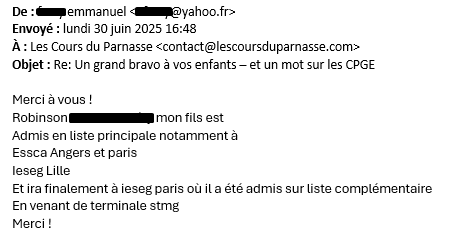 Elève de la préparation Accès/Sésame 2025