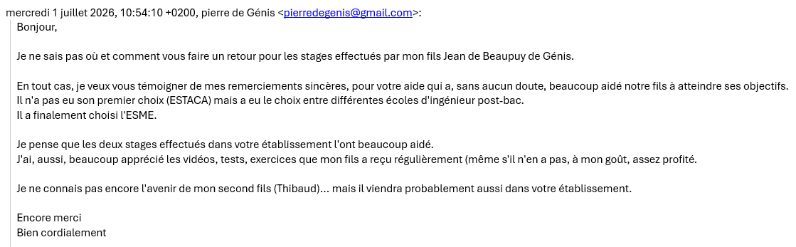 élève de la prépa ingénieurs